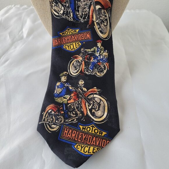 Ralph Martin Harley-Davidson 100% Silk Men’s Necktie (Off. Licensed USA Product) - Picture 1 of 7
